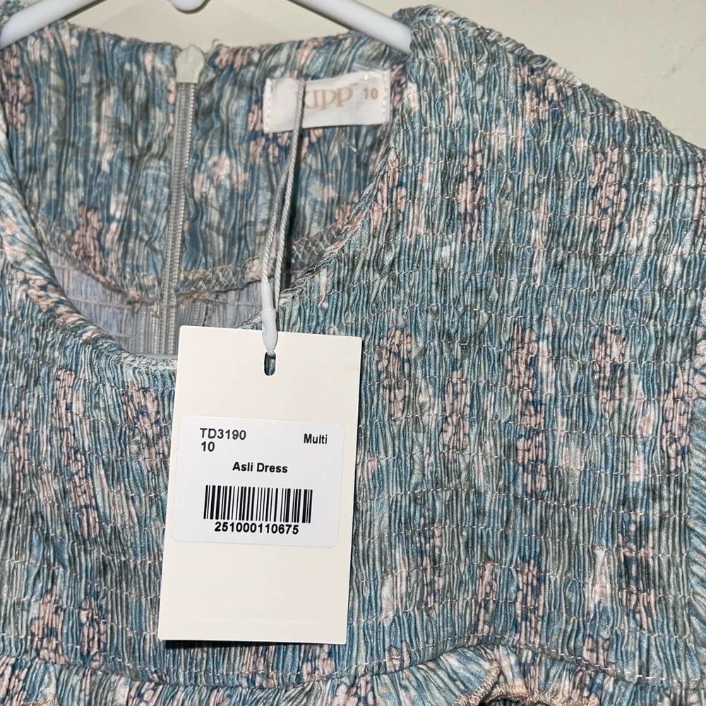 NWT Kipp Girls Asil Floral  Runched Peasane Cottagecore Dress